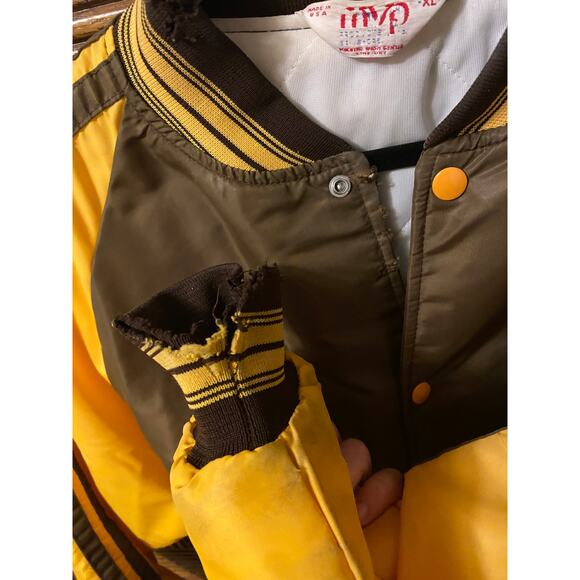 Wyoming Cowboys Vintage Bomber Jacket XL - Picture 5 of 6